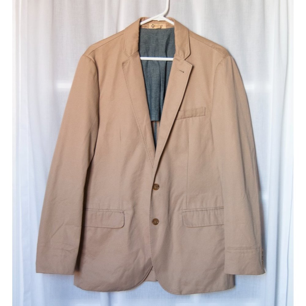 J. Crew Ludlow Jacket - 100% Cotton Chino DESERT KHAKI Blazer Sport Coat
